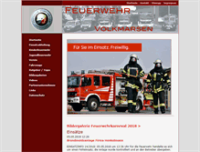 Tablet Screenshot of feuerwehr-volkmarsen.de